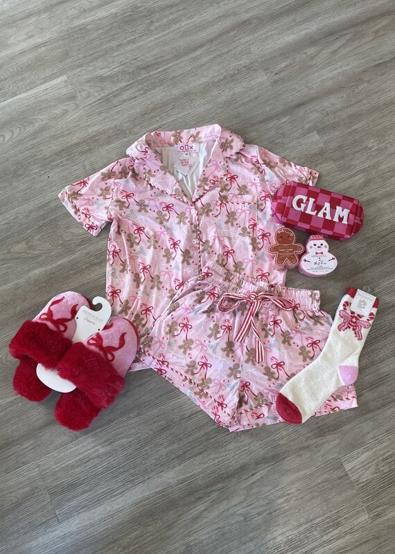 Gingerbread Bows Pajamas