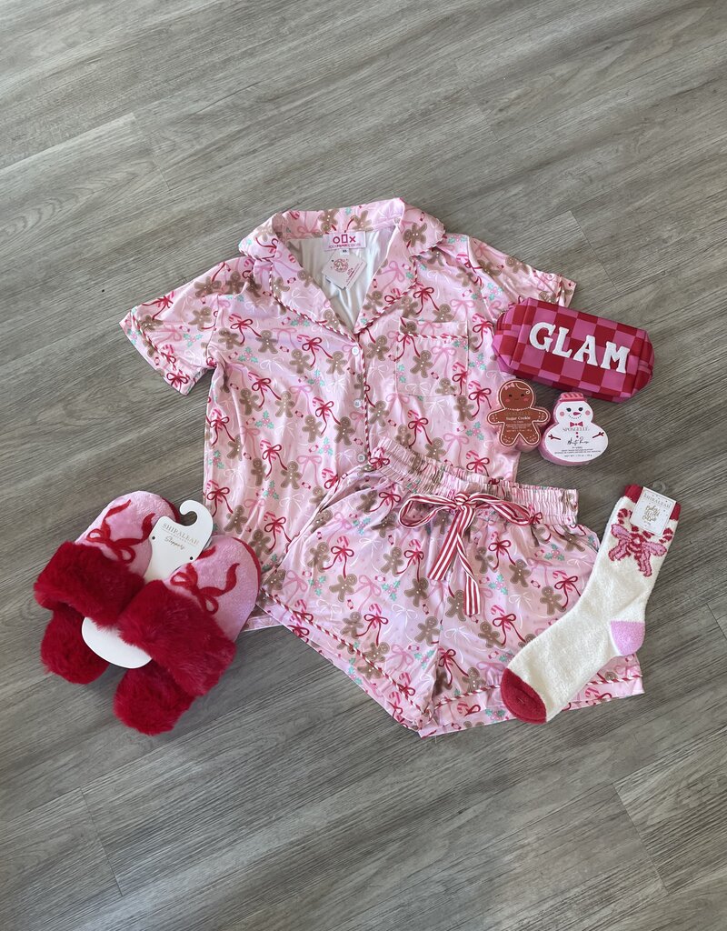 Gingerbread Bows Pajamas
