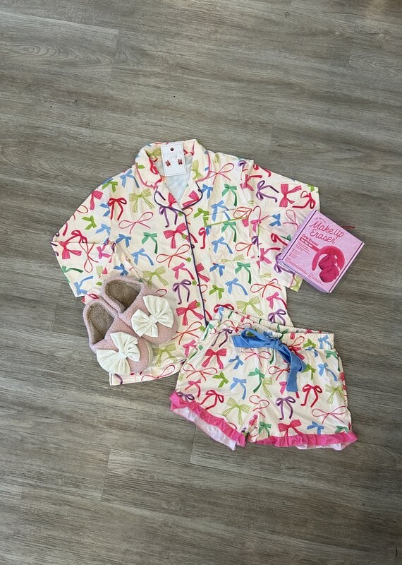 Daylight Bow Ruffle Pajama Set