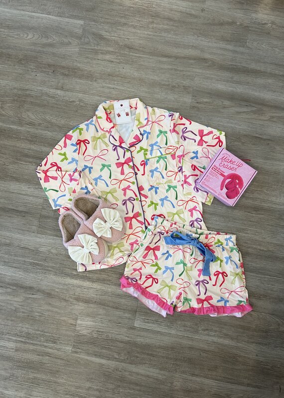 JL Cozy Bow Slippers