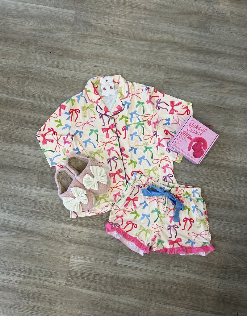 JL Cozy Bow Slippers