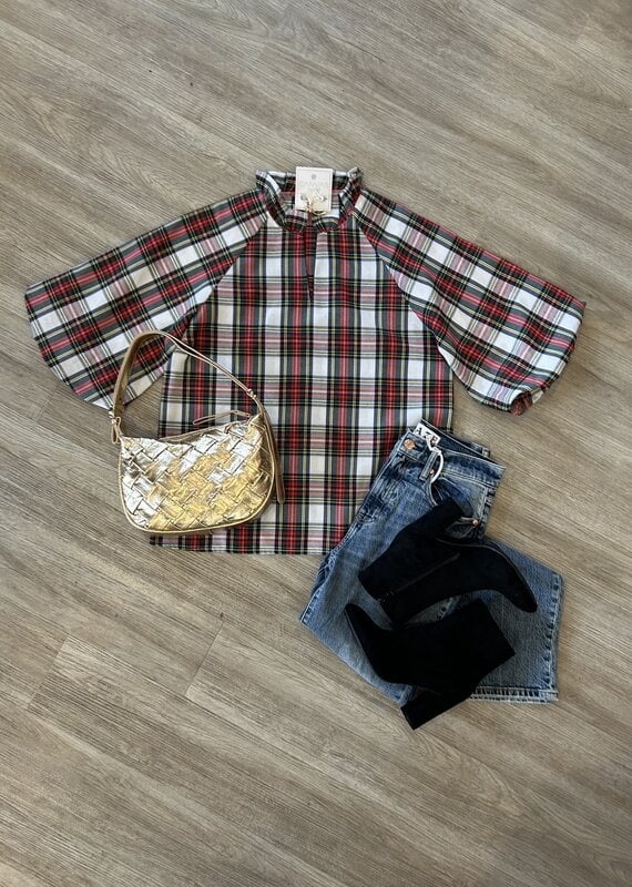 Donna Plaid Top