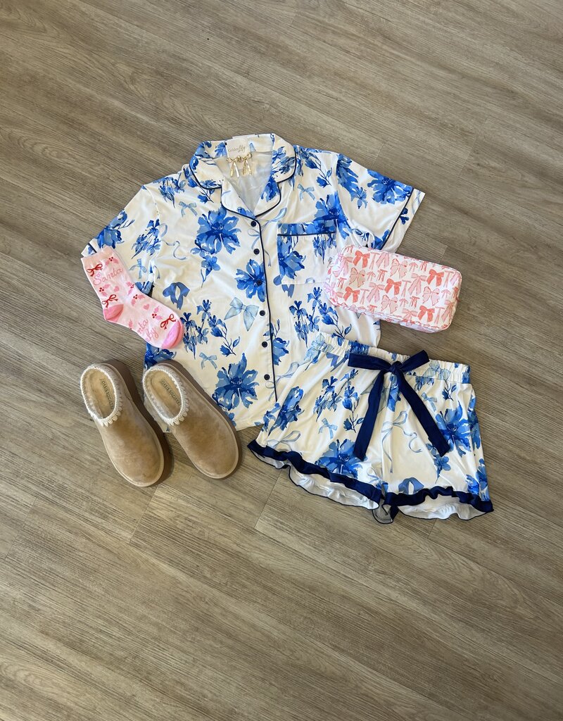 Blue Blossom Pajama Set