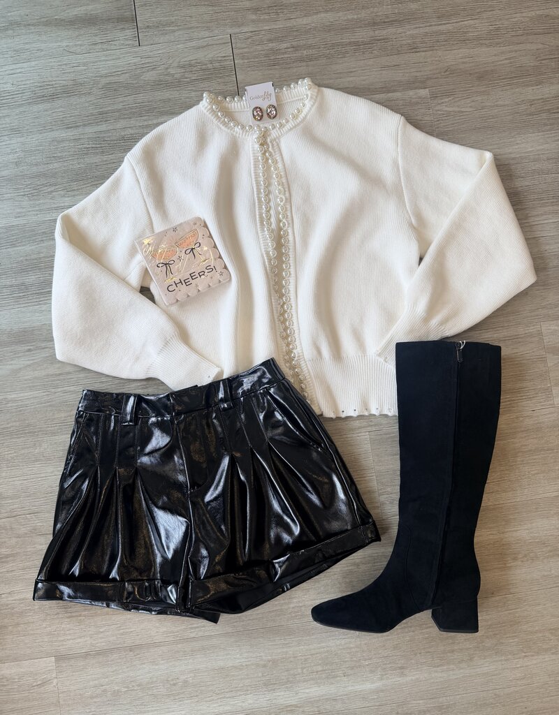 Pearl Front Cardigan