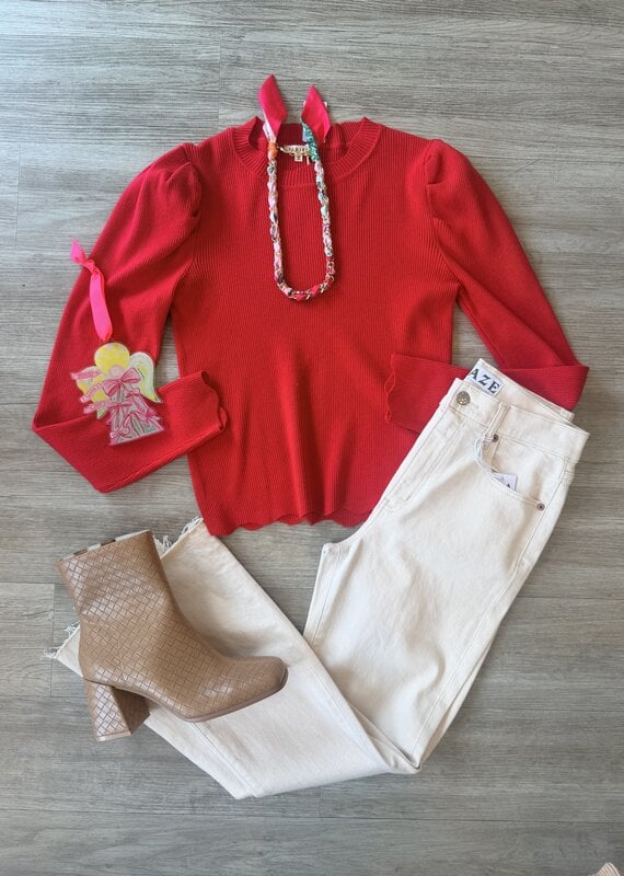 Sutton Sweater Red