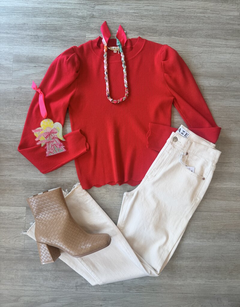 Sutton Sweater Red