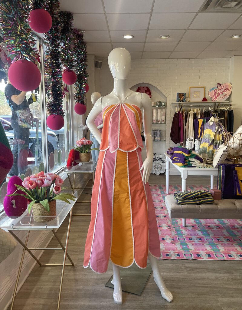 Sunset Scallop Halter Top