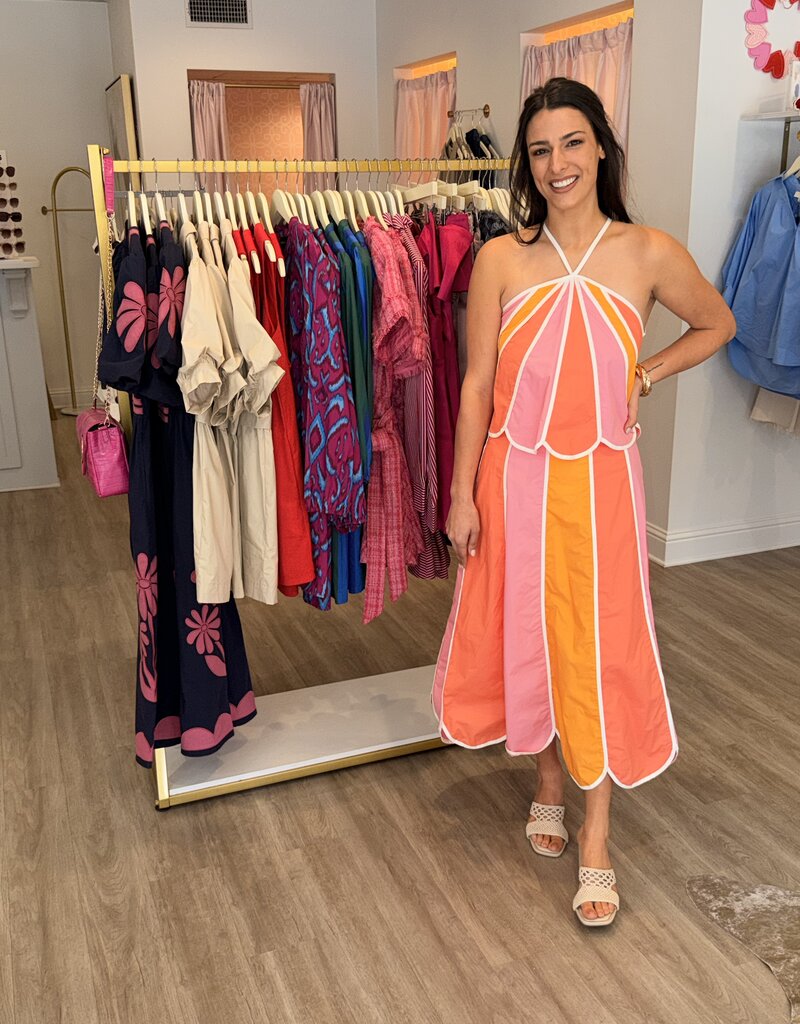 Sunset Scallop Halter Top