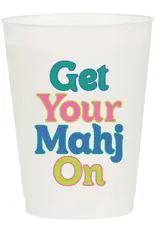 Get Your Mahj On Frosted Cups