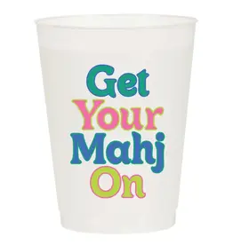 Get Your Mahj On Frosted Cups