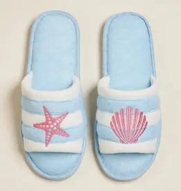 Sea Shell Starfish Terry Slippers
