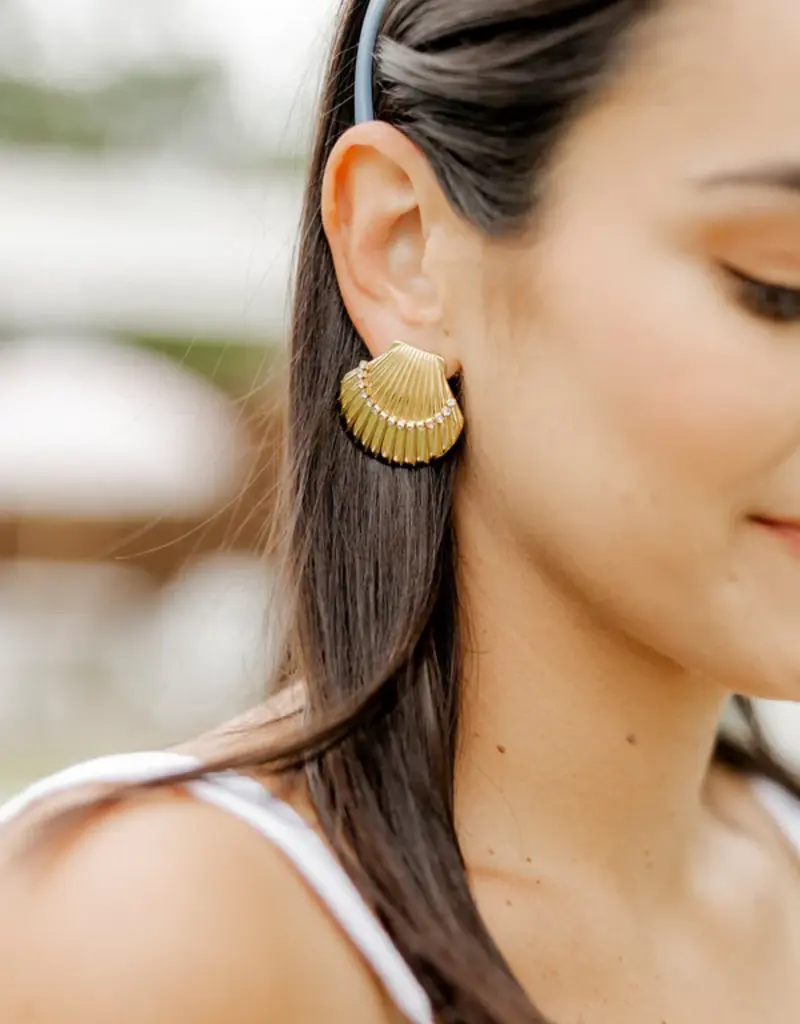Adora Shell Statement Earrings