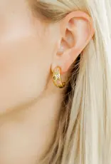 Britton Embellished Hoop Earrings