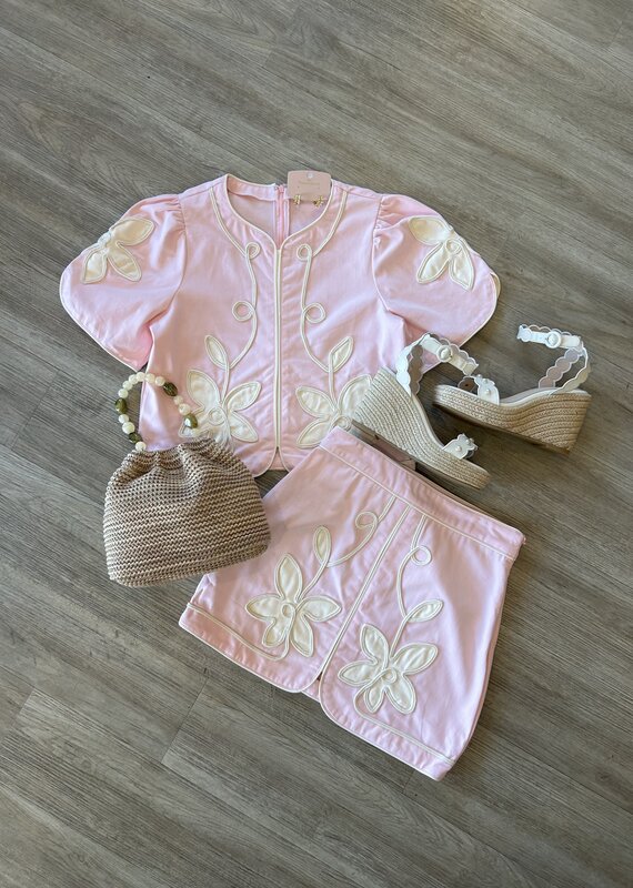 Main Girl Energy Embroidered Top