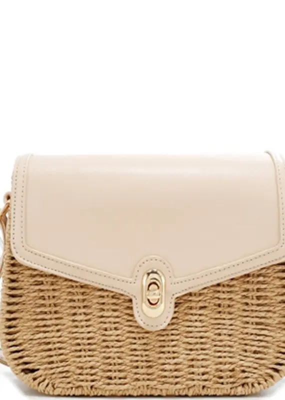 Natalie Straw Design Crossbody