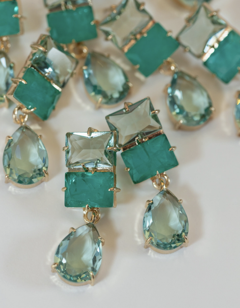 Amalfi Turquoise Ombre Gem Drop Earrings