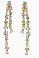 St. Armands Pastel Toned Crystal Duster Earrings