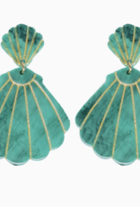 St. Armands Turquoise Shell Earrings