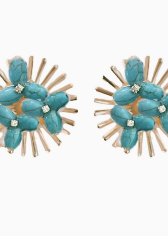 St. Armands Sunburst Statement Stud Earrings