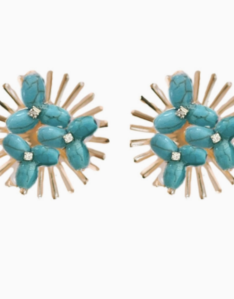 St. Armands Sunburst Statement Stud Earrings