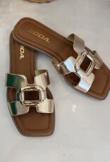 Feng Gold Square Hardware Sandal
