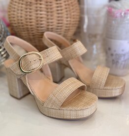 Tivola Woven Platform Heels