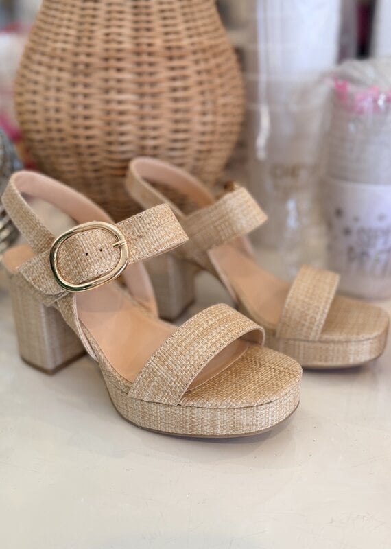 Tivola Woven Platform Heels