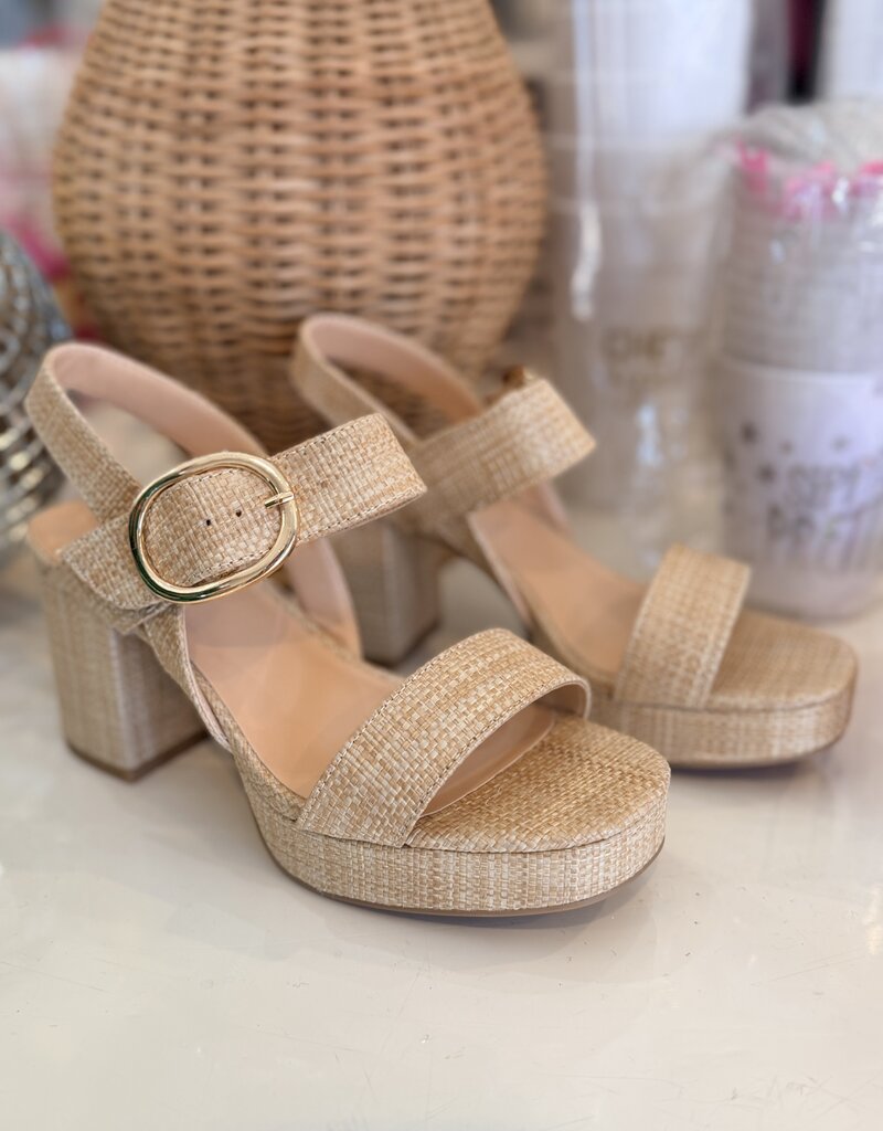 Tivola Woven Platform Heels