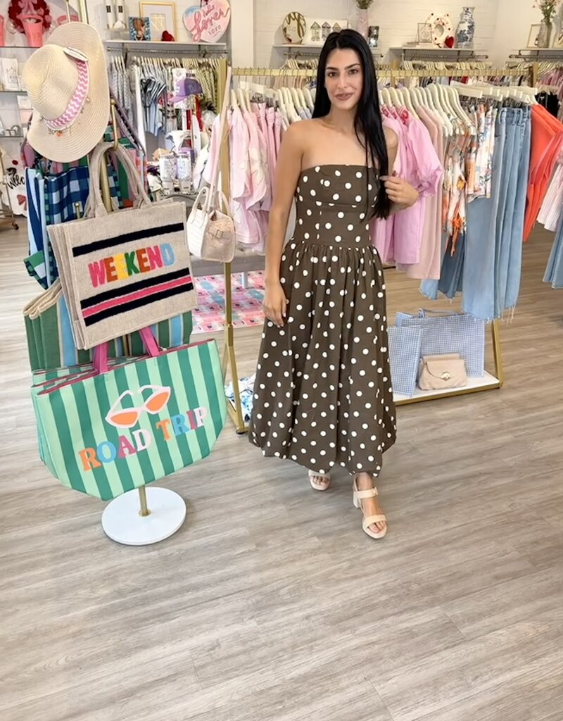 Modern Muse Polka Dot Midi Dress