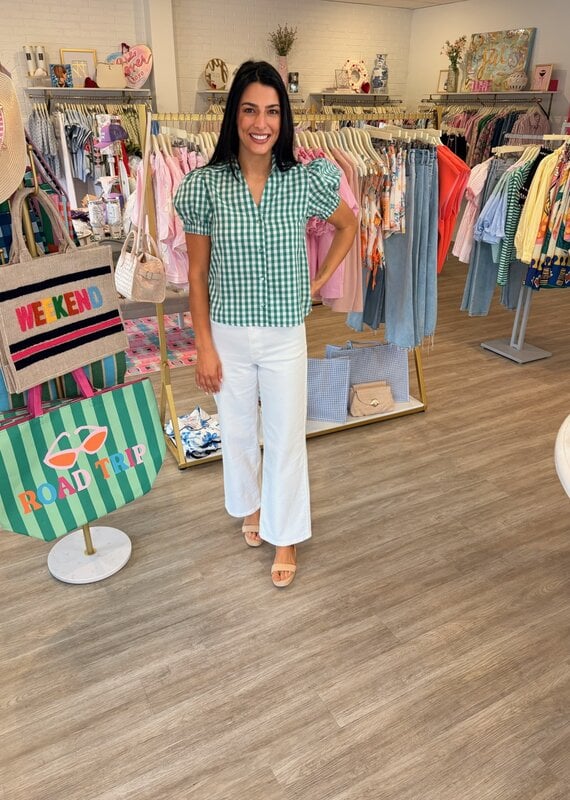 Good Riddance Plaid Button Down Top