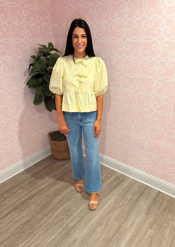 Main Squeeze Babydoll Bow Top