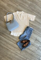 Drive Around Knit Layered Top – Oatmeal