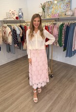 Juliette Floral Lace Midi Skirt