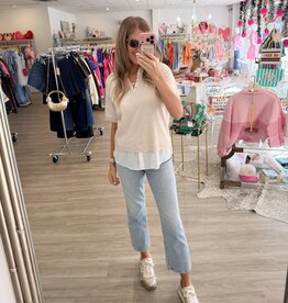 Drive Around Knit Layered Top