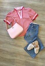 Love You Bye Check Top