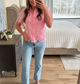 Blank Space Eyelet Top