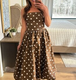 Modern Muse Polka Dot Midi Dress
