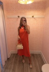 City Girl Ric Rac Midi Dress