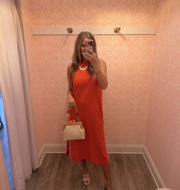 City Girl Ric Rac Midi Dress