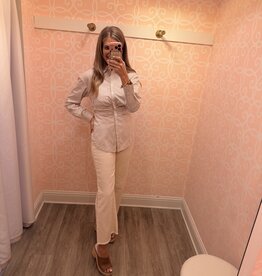 Clear Eyes Cream Denim Pants