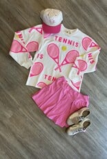 Belle Cher Hot Pink Tennis Sweatshirt