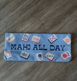 Mahjong Zipper Canvas Tile Bag
