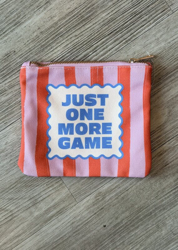 Mahjong Zipper Canvas Card Pouch