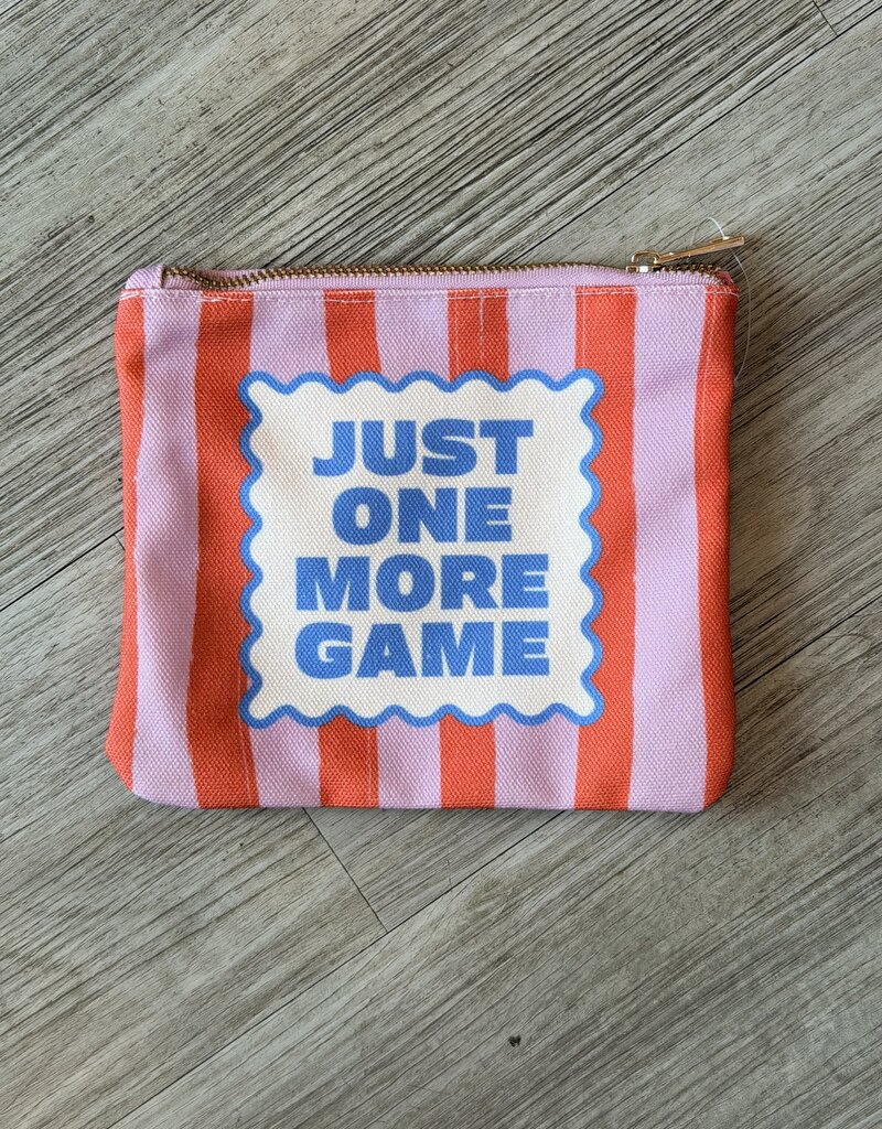 Mahjong Zipper Canvas Card Pouch