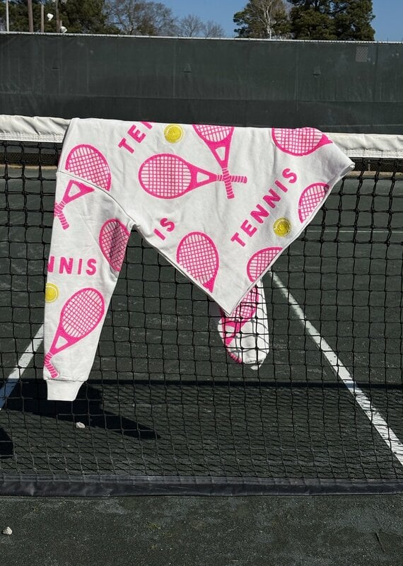 Belle Cher Hot Pink Tennis Sweatshirt