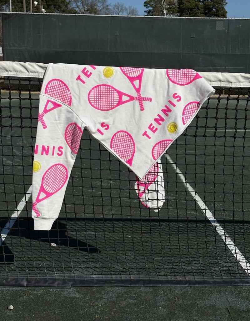 Belle Cher Hot Pink Tennis Sweatshirt