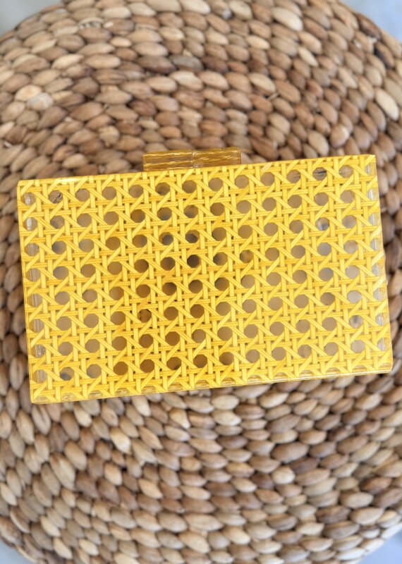 Toss Clear Box Cane Clutch