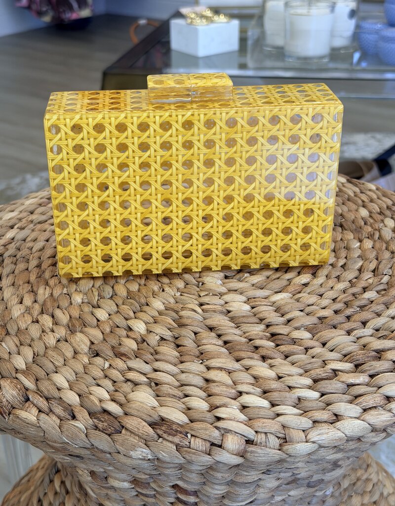 Toss Clear Box Cane Clutch