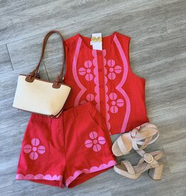 Poppy Embroidered Shorts