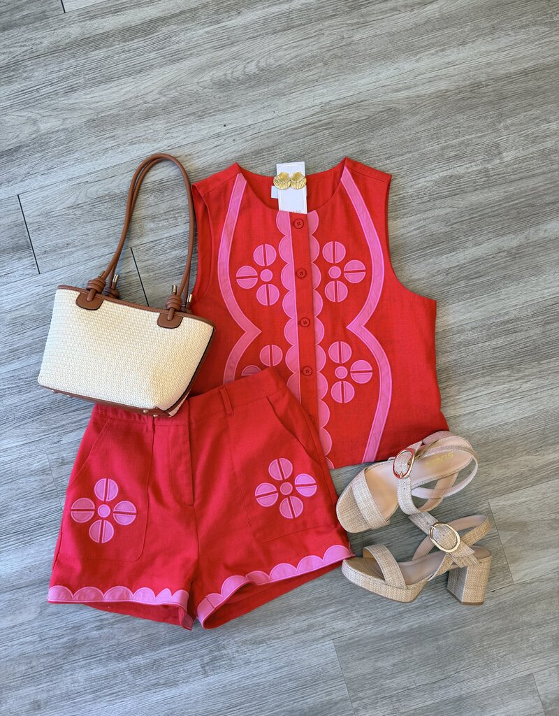 Poppy Embroidered Shorts